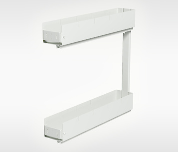 Карго двухуровневое боковое правое для модуля 150 мм, белое