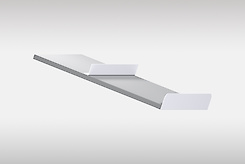 Комплект обмежувачів для полиці під взуття  450мм, білий