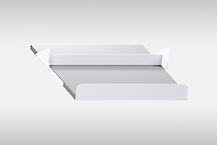 Комплект обмежувачів для полиці під взуття  в гардеробну 450мм, білий