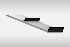 Комплект обмежувачів для полиці під взуття  450мм, чорний