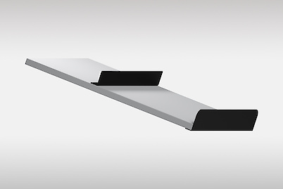 Комплект обмежувачів для полиці під взуття 800мм, чорний