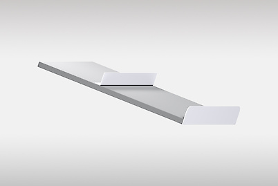 Комплект обмежувачів для полиці під взуття 900 мм,  білий