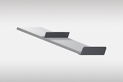 Комплект обмежувачів для полиці під взуття 900 мм, графіт