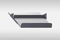 Комплект обмежувачів для полиці під взуття в гардеробну за доступними цінами 900 мм, графіт