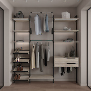 Комплект обмежувачів для полиці під взуття в гардеробну за доступними цінами 900 мм, чорний