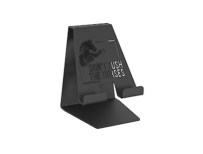 Металева настільна підставка для мобільного телефону Don't push the horses