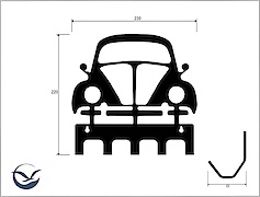 Вішалка настінна декоративна ВМ-62 