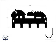 Настінна вішалка декоративна ВМ-64 