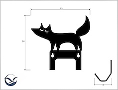 Настінна вішалка декоративна ВМ-65 