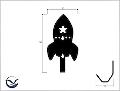 Настінна вішалка декоративна ВМ-68 