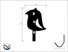 Настінна вішалка декоративна ВМ-72 