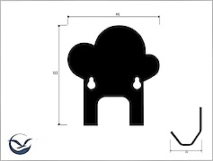 Настінна вішалка декоративна ВМ-83 