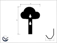Настінна вішалка декоративна ВМ-84 