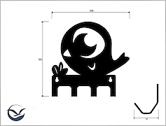 Настінна вішалка декоративна ВМ-46 