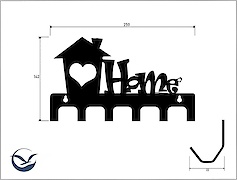 Настінна вішалка декоративна ВМ-12 