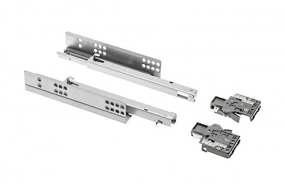 Напрямна прихованого монтажу GTV MODERN SLIDE  L=300 часткового висунення з дотягувачем, ДСП 16-18мм