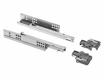 Напрямна прихованого монтажу GTV MODERN SLIDE  L=500 часткового висунення з дотягувачем, ДСП 16-18мм