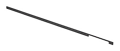 Мебельная ручка GTV EXTEND 1200мм черный (UA-EXTEND-1200-20M)