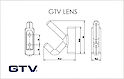 Мебельный крючок GTV LENS двойной, черный