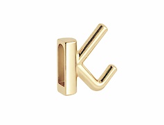 Мебельный крючок GTV LENS двойной, золото матовое