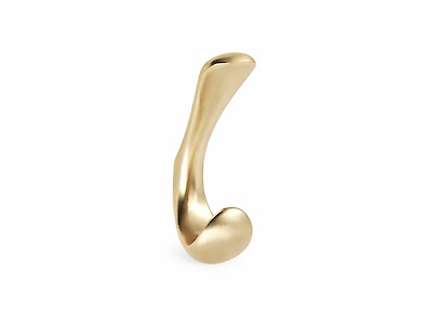 Мебельный крючок GTV ORA двойной, золото матовое