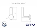 Меблевий гачок GTV ARCO одинарний