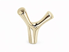 Меблевий гачок GTV TORNA подвійний, золото глянець