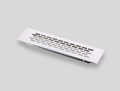 Вентиляционная решетка GTV алюминиевая 60х245мм, инокс