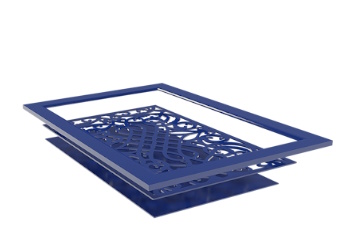 Сборка фасадов LaserCut Вариант 2 (Рамка МДФ + МДФ лазерная порезка + МДФ)