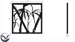 Декоративна картина панно із металу 