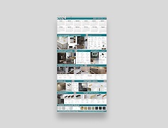 Календар Алюмінієві профілі 2024 320х700