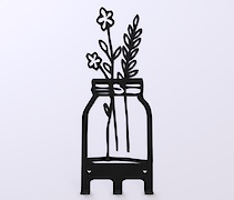 Настінна вішалка декоративна ВМ-55 