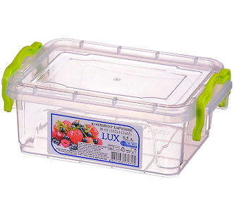 Контейнер плоский Ал-Пластик Lux 0.5 л, 162х112х65