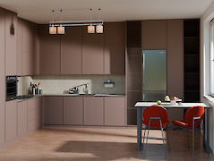 Стільниця з компакт-плити Egger  F221 ST87 Кераміка Тессіна крем з чорним внутрішнім наповненням