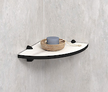 Кутова полиця для ванної кімнати із компакт-плити Egger F812 ST9, 250х250мм