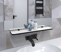 Полиця для ванної кімнати з компакт-плити Egger F812 ST9, 600х130мм