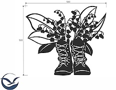 Картина з металу 