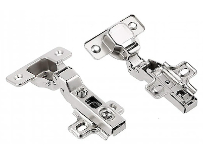 Петля GTV Coca полунакладная без пружины, без эксцентриковой регулировки, никель