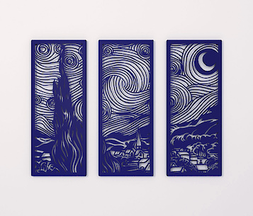 Триптих з металу 