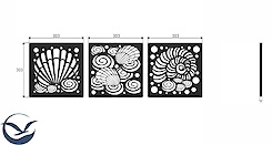 Триптих из металла 