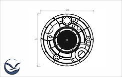 Настінний металевий годинник ЧМ-37 