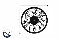 Настінний металевий годинник ЧМ-39 