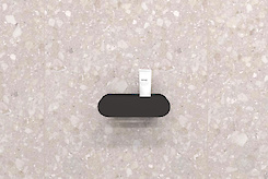 Полиця В-1 для ванної кімнати 250мм, чорний