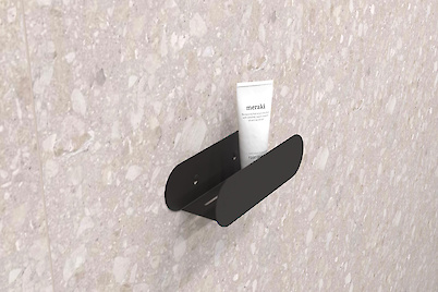 Полиця В-1 для ванної кімнати 250мм, чорний