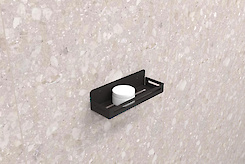 Полиця В-2 для ванної кімнати 250мм, чорний