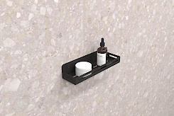 Полиця В-2 для ванної кімнати 300мм, чорний