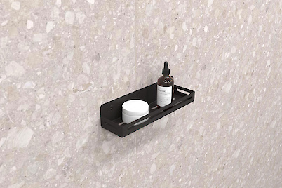 Полиця В-2 для ванної кімнати 300мм, чорний