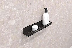 Полка В-2 для ванной комнаты 400мм, черный