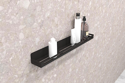 Полиця В-2 для ванної кімнати 600мм, чорний