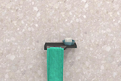 Полиця В-3 для ванної кімнати 250мм, чорний